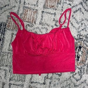 Altars state pink crop top